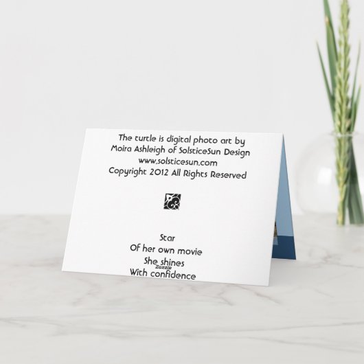 カメ カード (裏面)