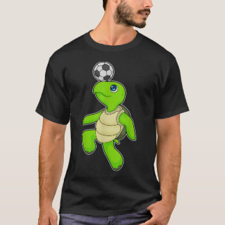 カメ サッカー選手 サッカー Tシャツ