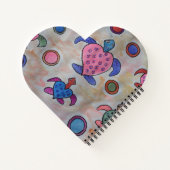 カメ＆サークル ハート ノートブック (裏面)