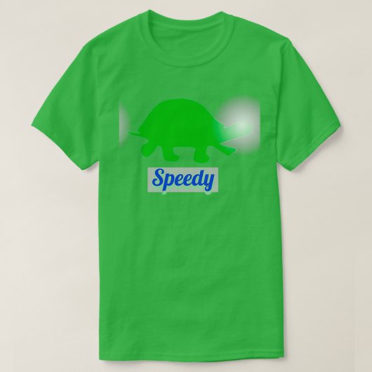 カメ・スピーディ Tシャツ (デザイン正面)