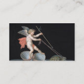 カメ(パネルの油)によって導かれているキューピッド 名刺 (裏面)