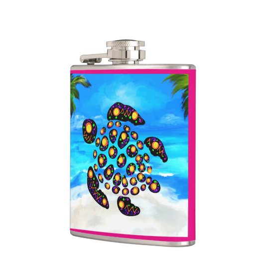 カメ フラスク (左)