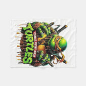 カメ フリースブランケット (正面(横))