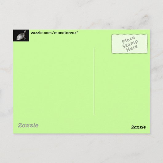 カメ ポストカード (裏面)