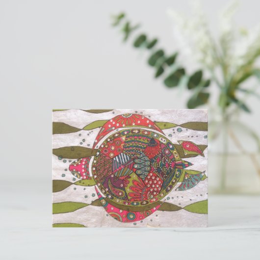 カメ ポストカード (スタンド正面)