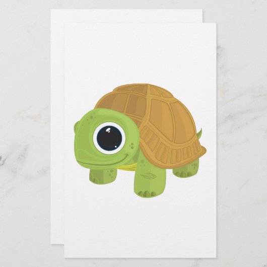 カメ 便箋 (正面/裏面)