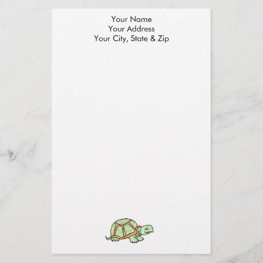 カメ 便箋 (正面)