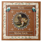 カメ-大地のセラミックタイル タイル (正面)