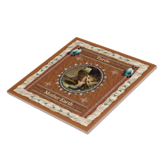 カメ-大地のセラミックタイル タイル (側面)