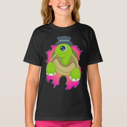 カメ 帽子 Tシャツ (正面)