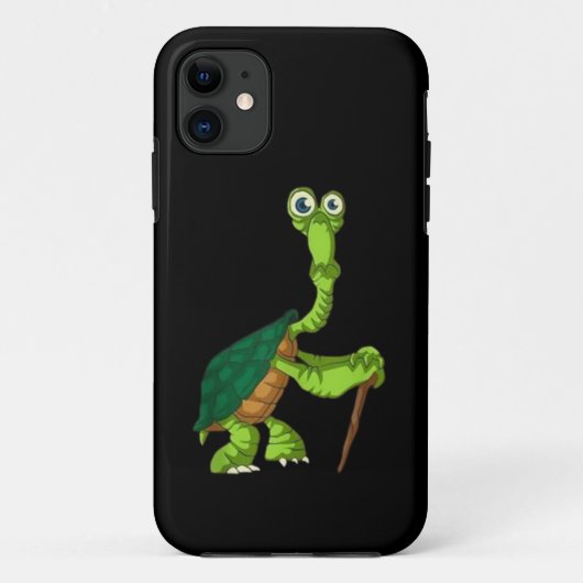 カメ 陸ガメ 引退 おもしろ 立っているカメ リタイア Case-Mate iPhoneケース (裏面)