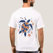 カメ Tシャツ (裏面)