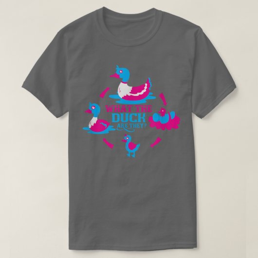 カモが双子である何がジェンダーを明かす837 Tシャツ (デザイン正面)