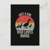 カモが好きな女の子、カモの飼い主の恋人 エンクロージャーカード (正面)