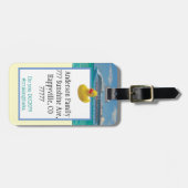 カモでクルーズラゲッジタグをパーソナライズ ラゲッジタグ (正面横)