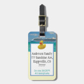 カモでクルーズラゲッジタグをパーソナライズ ラゲッジタグ (正面縦)