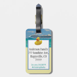 カモでクルーズラゲッジタグをパーソナライズ ラゲッジタグ