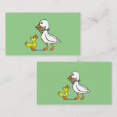 カモとガチョウの鳴き声その店の気を引く 名刺 (正面/裏面)
