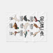 カモのタイプChristian God Says I Am Bible Verse Rel フリースブランケット (正面(横))