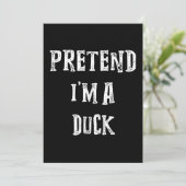 カモのハロウィーンの衣装カップルのふりをする シーズンカード (スタンド正面)