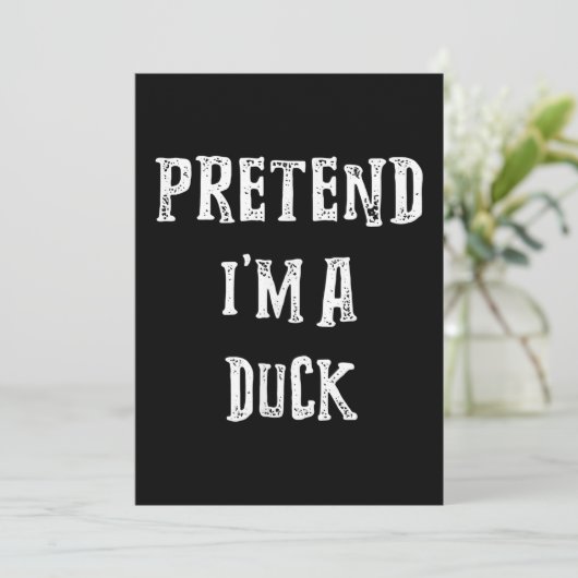 カモのハロウィーンの衣装カップルのふりをする シーズンカード (スタンド正面)