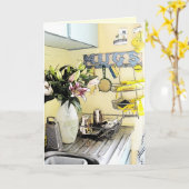 カモの台所-手紙カード カード (黄色い花)