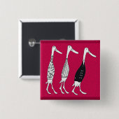 カモの服装 缶バッジ (正面&裏面)