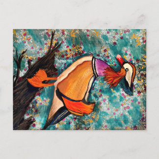 カモの葉書 ポストカード