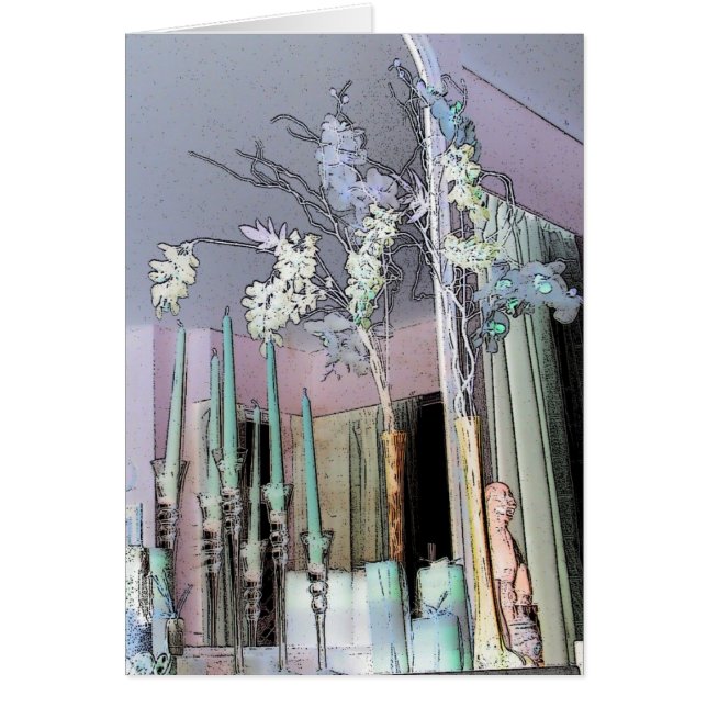 カモの鏡-手紙カード (正面)