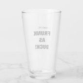 カモの顔の「Frunk」 ビールジョッキ おもしろグッズ タンブラーグラス (裏面)