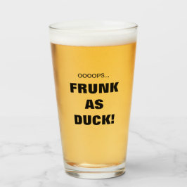 カモの顔の「Frunk」 ビールジョッキ おもしろグッズ タンブラーグラス