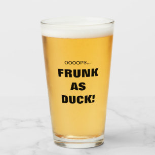 カモの顔の「Frunk」 ビールジョッキ おもしろグッズ タンブラーグラス