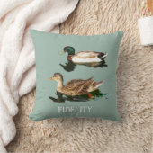 カモの食用つや消し クッション (ブランケット)