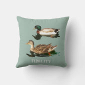 カモの食用つや消し クッション (裏面)