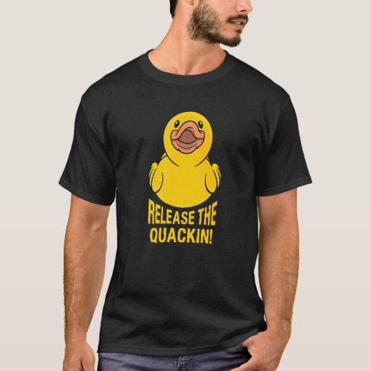 カモを脱ぐ Tシャツ (正面)
