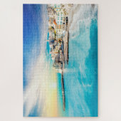 カモグリ絵画イタリアのポルトフィノジェノワリグーリア ジグソーパズル (縦)