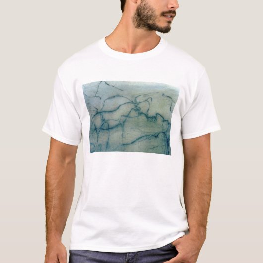 カモシカおよびバイソン、Perigordian (洞窟壁画) Tシャツ (正面)