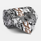 カモシカの際立つタイ ネクタイ (ロール)