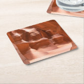 カモシカ渓谷、自然にLit スクエアペーパーコースター (アングル)