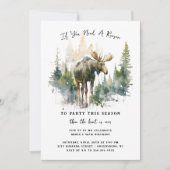 カモシカ | 狩猟をテーマにした誕生日パーティー 招待状 (正面)