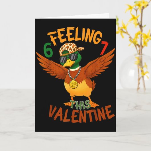 カモシックスエブ ルバルentine 67 ダックハンティング 6 7 カード (黄色い花)