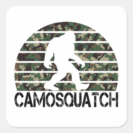 カモスクアッチおもしろいビフット スクエアシール (正面)