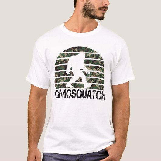 カモスクアッチおもしろいビフット Tシャツ (正面)