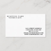 カモダンニ。 名刺 (裏面)