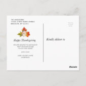 カモダンボチャの動き ポストカード (裏面)