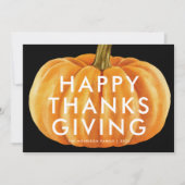 カモダンボチャの幸せな感謝祭 シーズンカード (正面)