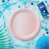 カモダンラーピンクローズ金ゴールドトレンディーテンプレート ペーパープレート (パーティー)