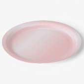 カモダンラーピンクローズ金ゴールドトレンディーテンプレート ペーパープレート (アングル)