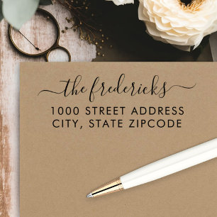 カモダンリグラフィスクリプトの姓差出人住所 セルフインキングスタンプ