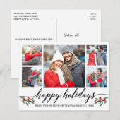 カモダンリグラフィハッピーホリデーズ5写真 ポストカード (正面/裏面)